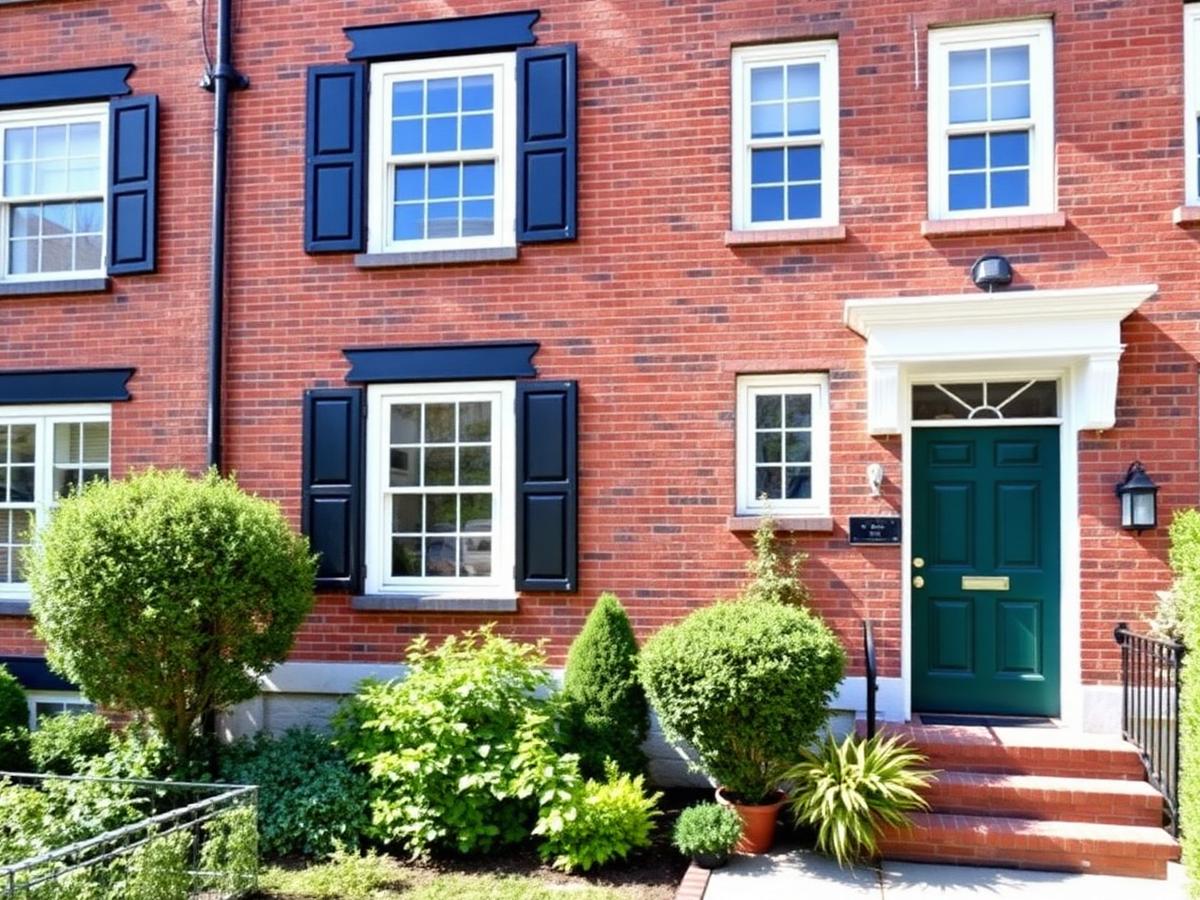 Rowhouse exterior — after
