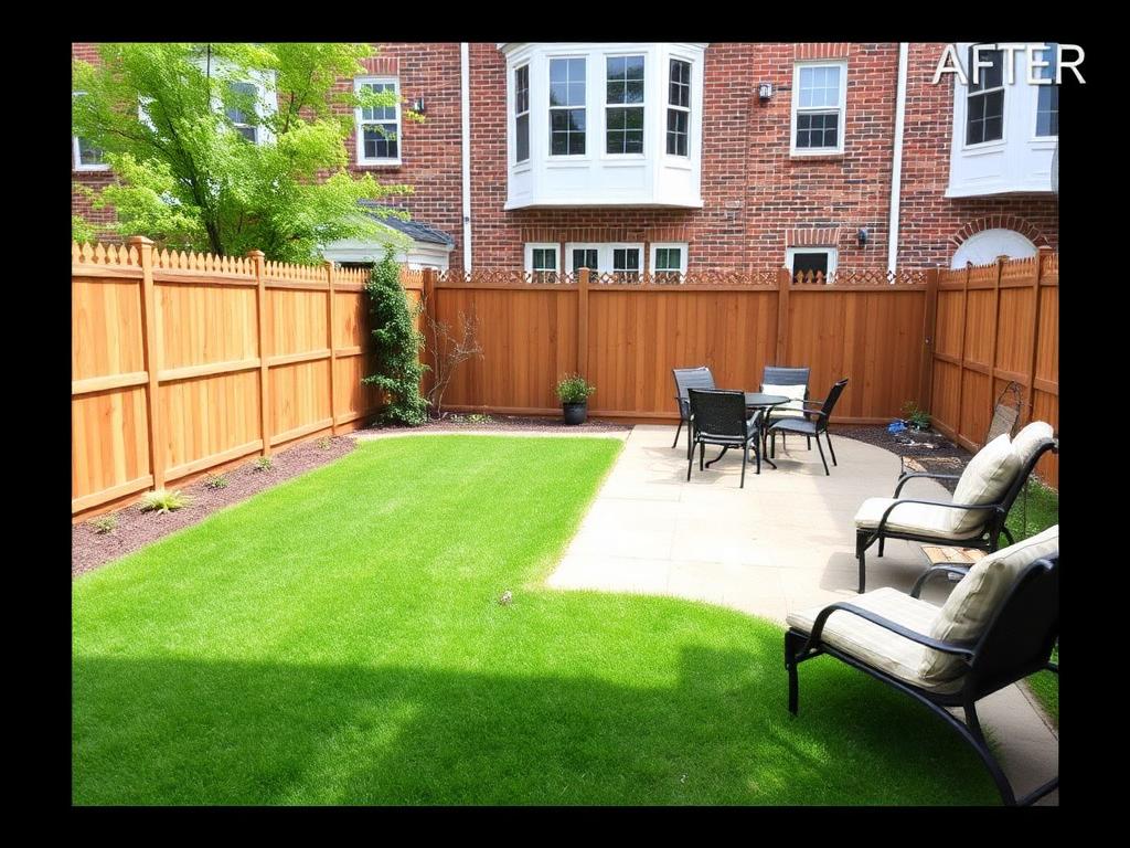 Backyard transformation — after