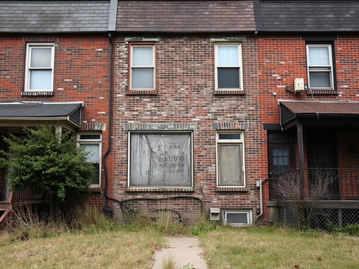 Rowhouse exterior — before